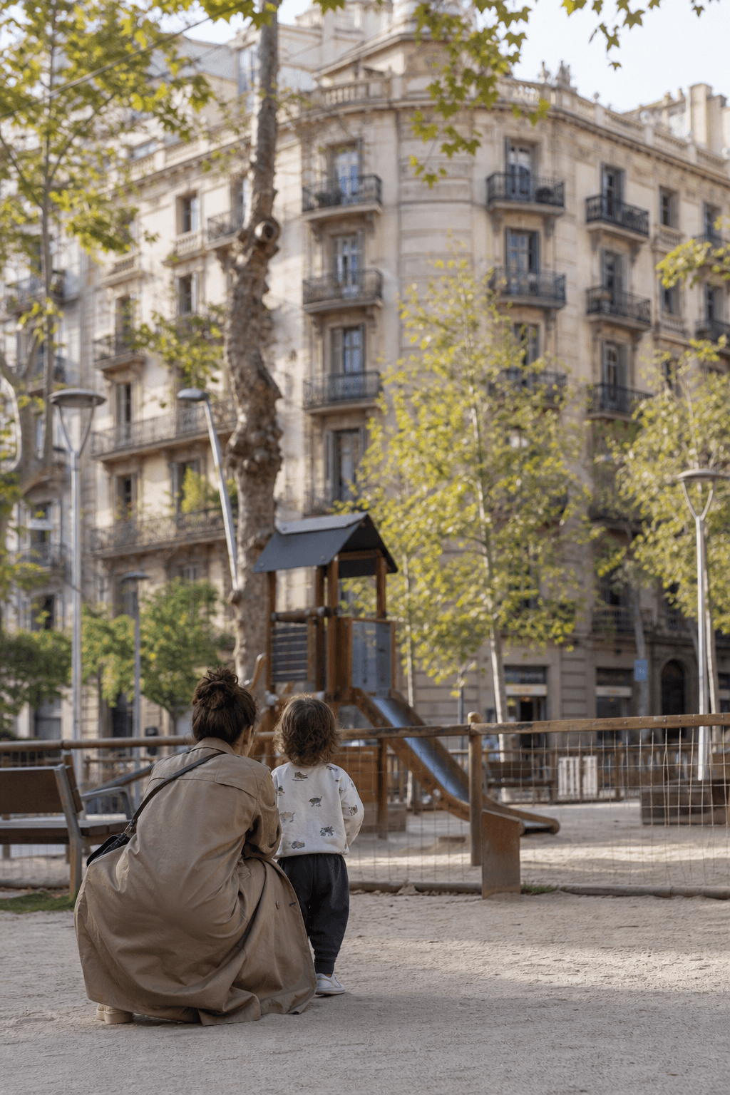 Vecinos compartiendo la vida del barrio